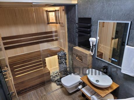 Jacuzzi, sauna, round bed, fireplace., Krasnoyarsk - apartment by the day