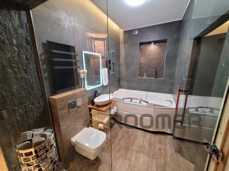 Jacuzzi, sauna, round bed, fireplace., Krasnoyarsk - apartment by the day