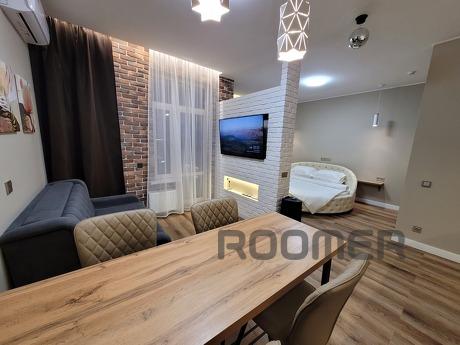 Jacuzzi, sauna, round bed, fireplace., Krasnoyarsk - apartment by the day