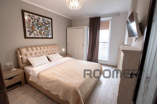 Apartment layout 1+: kitchen-living room and bedroom The apa