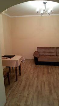 The apartment is clean, cozy. There is everything for a comf