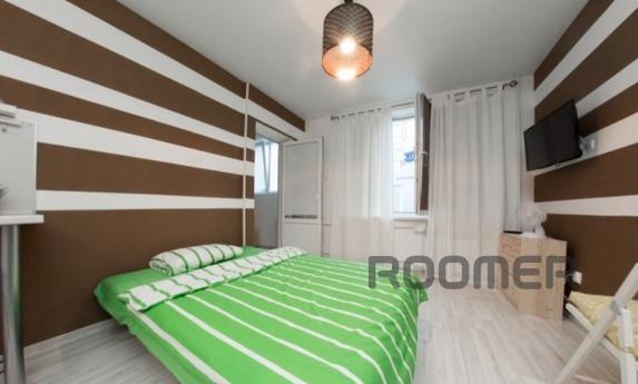 Modern studio in the new European house with a closed yard. 