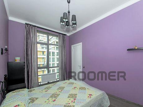 Light, comfortable, spacious apartment is equipped with mode