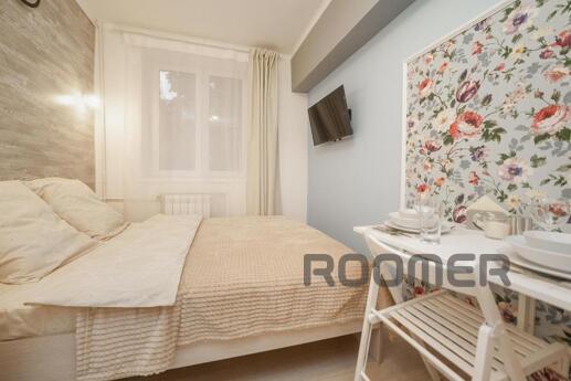 The apartment is located in the historical center of Moscow,