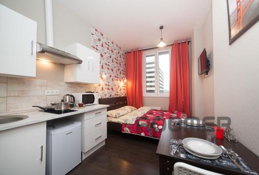 Modern studio on Voronitsyna, Khimki - apartment by the day