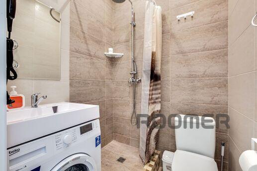 A newly renovated studio apartment in the modern Mainstreet 