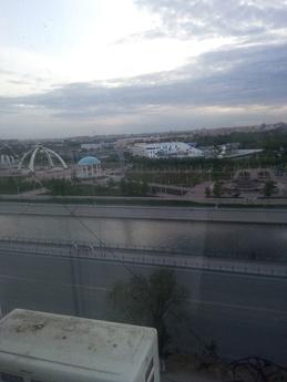 Rent an apartment in the center of Aktobe, opposite the park