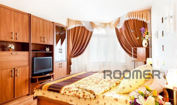 For rent 1-room apartment in the center of Almaty, daily LCD