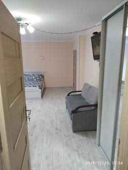 There is a similar rental price. Studio apartment is 1 by 1 
