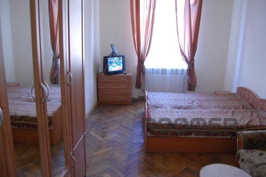 The apartment is located in the heart of Lviv, on a quiet st