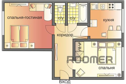 Cozy 2 bedroom apartment (025), Moscow - apartment by the day