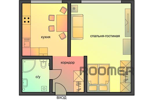 1 комнатная квартира на Смоленской (085), Москва - квартира посуточно