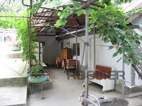 A separate one-story building in the back yard, around the g