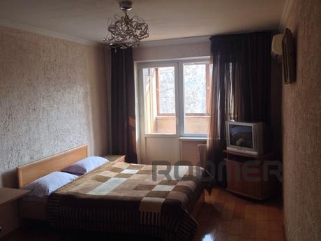 One bedroom apartment in the center of Tole Baizakova angle.