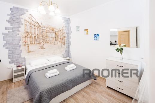 The apartment is designed by the designer and has everything